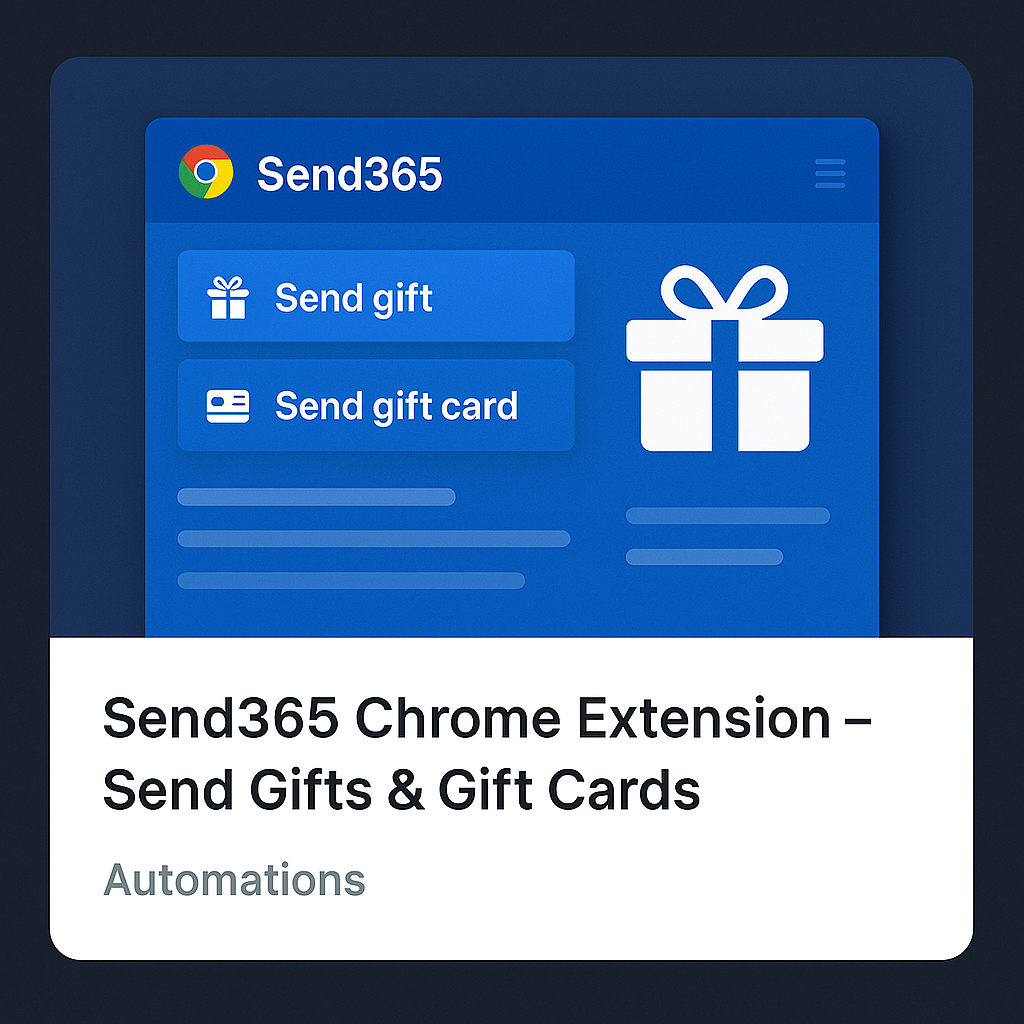 Send365 Chrome Extension QA
