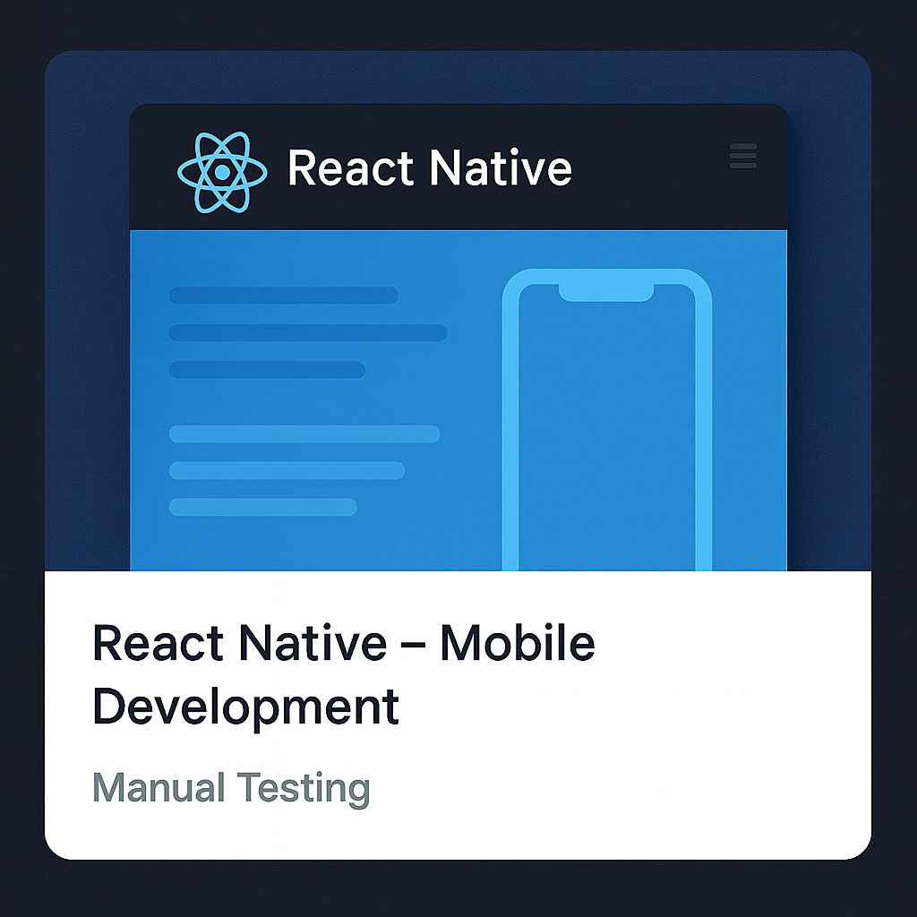 React Native Mobile App Manual Testing